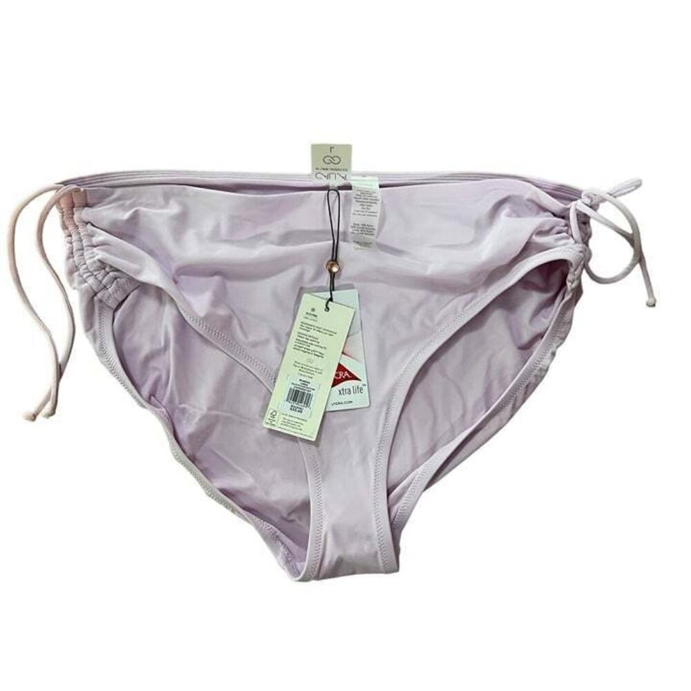 NEW CALIA by Carrie Underwood Adjustable Rise Bikini Bottom - L - Lavender Sky